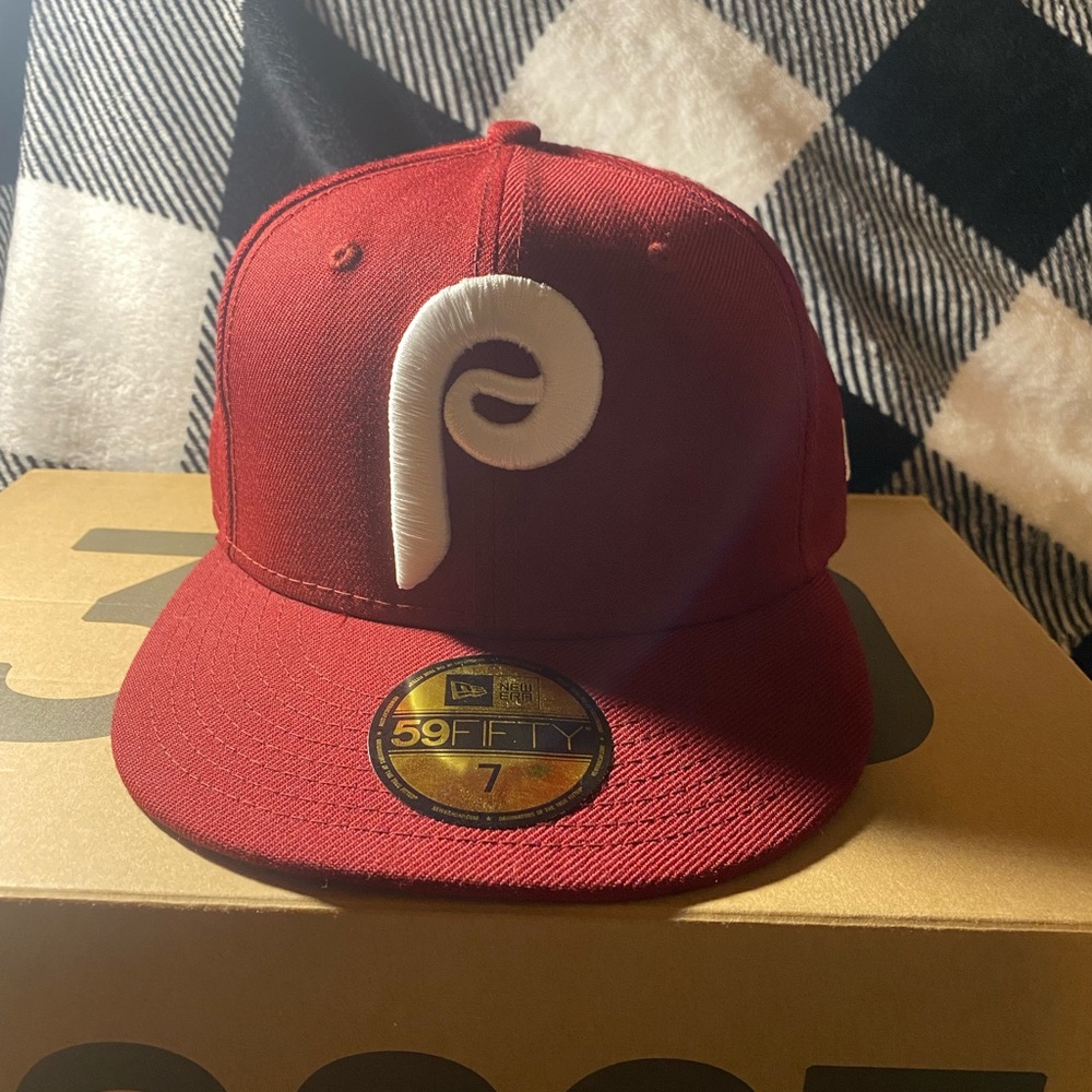 Philadelphia Phillies Cardinal Red New Era 59Fifty Fitted!